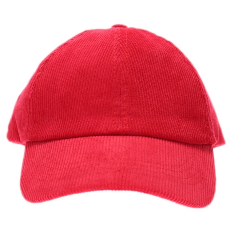 Solid Corduroy Ponytail Ball Cap